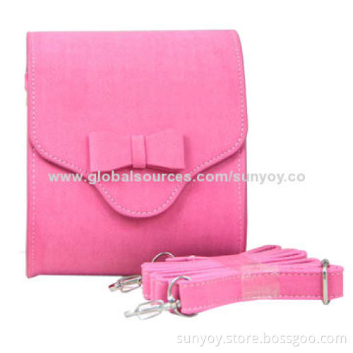 Leather Case Bag with Shoulder Strap for Fujifilm Instax Mini90/8/7S/50S/25 Camera